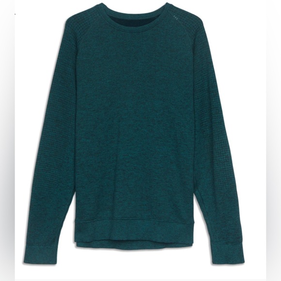 Lululemon Engineered Warmth Long-Sleeve Wool Blend Crewneck Shirt M - Picture 1 of 6